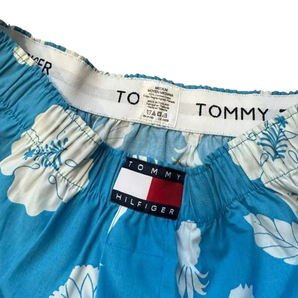 Tommy Hilfiger Vintage Blue Floral Men's Cotton Logo Boxers